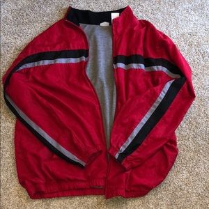 Red Lightweight Windbreaker